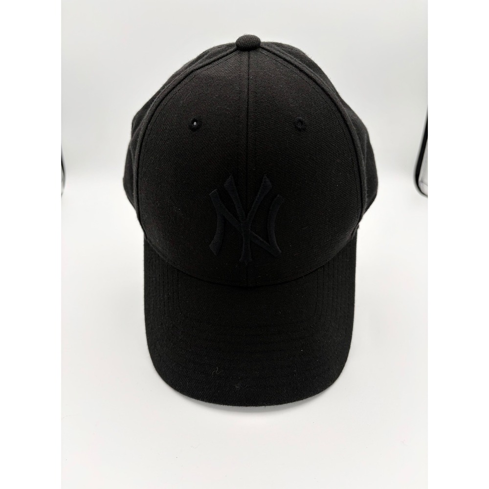 '47 Brand New York Yankees Hat Unisex OSFA Black Tonal Logo Adjustable Cap